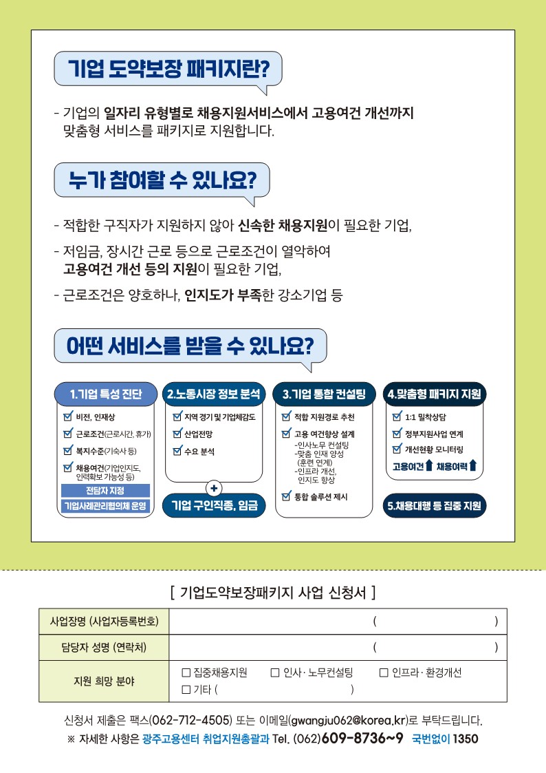[대학일자리플러스센터]고용노동부 청년고용정책 홍보(기업도약보장패키지)